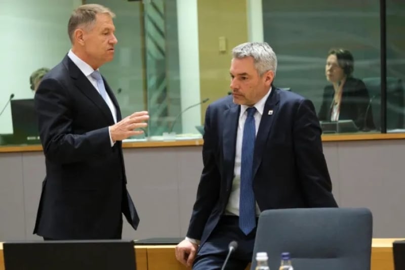 Discuții cruciale pentru Schengen – Iohannis, la masă cu Nehammer și Denkov: ‘Mai e de discutat’ (VIDEO)