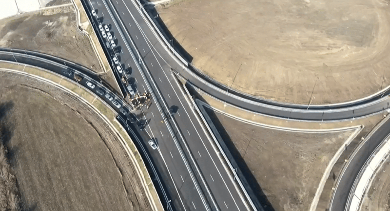 Imagini extrem de spectaculoase: s-a deschis un tronson de pe noua Centură a Capitalei